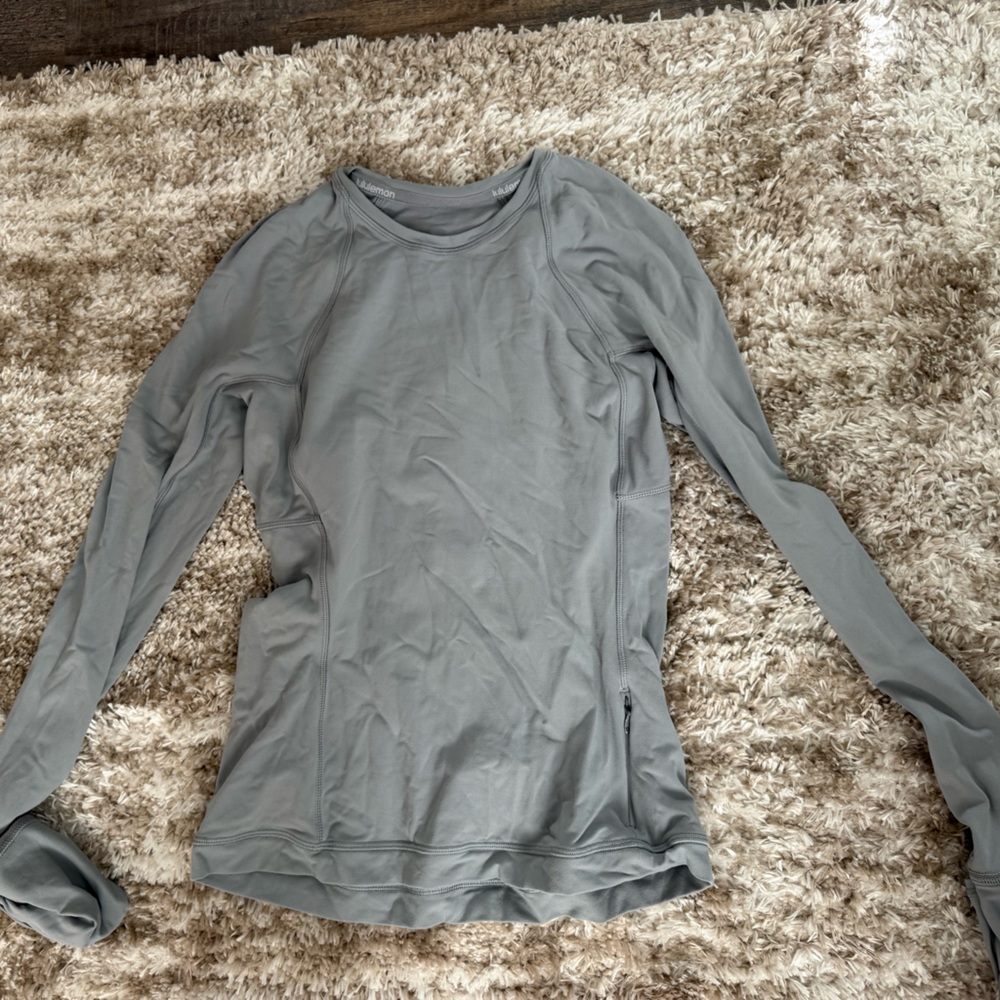 lululemon athletica Slate Gray Long Sleeve Tee